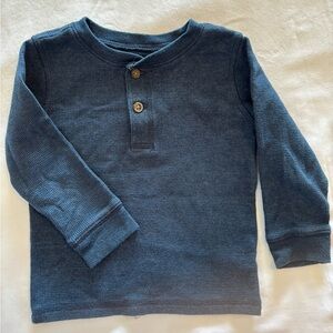 Garanimals Blue Long Sleeve Tee with Ribbed Cuffs